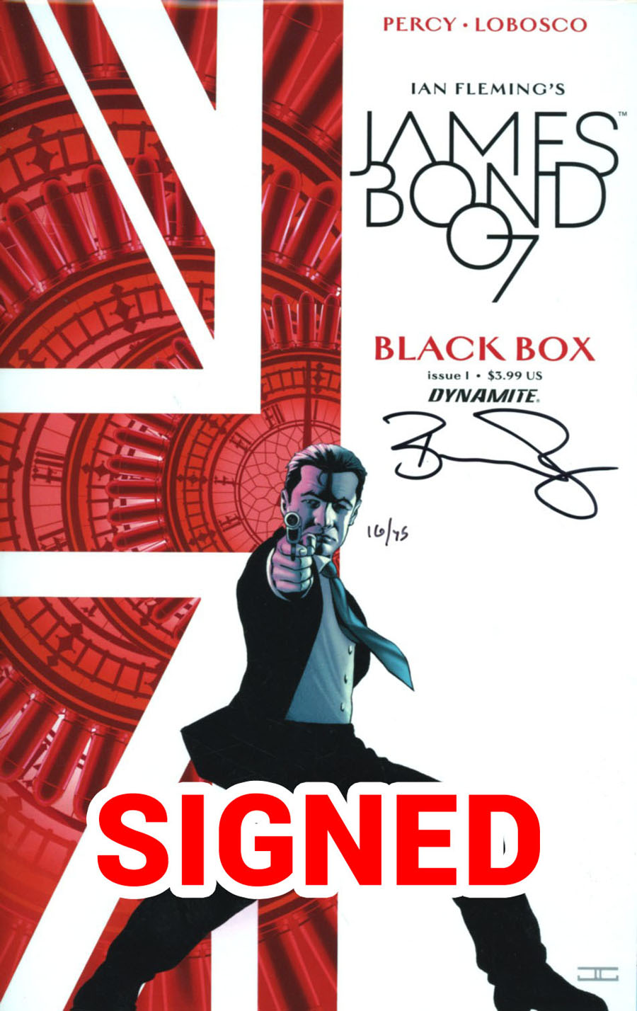 James Bond Vol 2 #1 Cover K Regular John Cassaday Cover Signed By Benjamin Percy