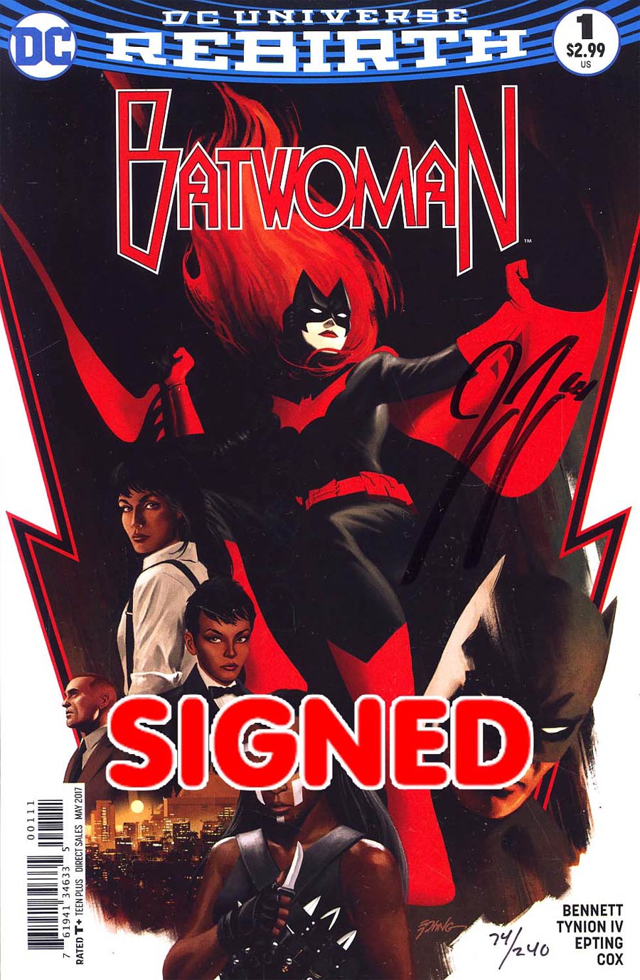 Batwoman Vol 2 #1 Cover D DF Signed By James Tynion IV