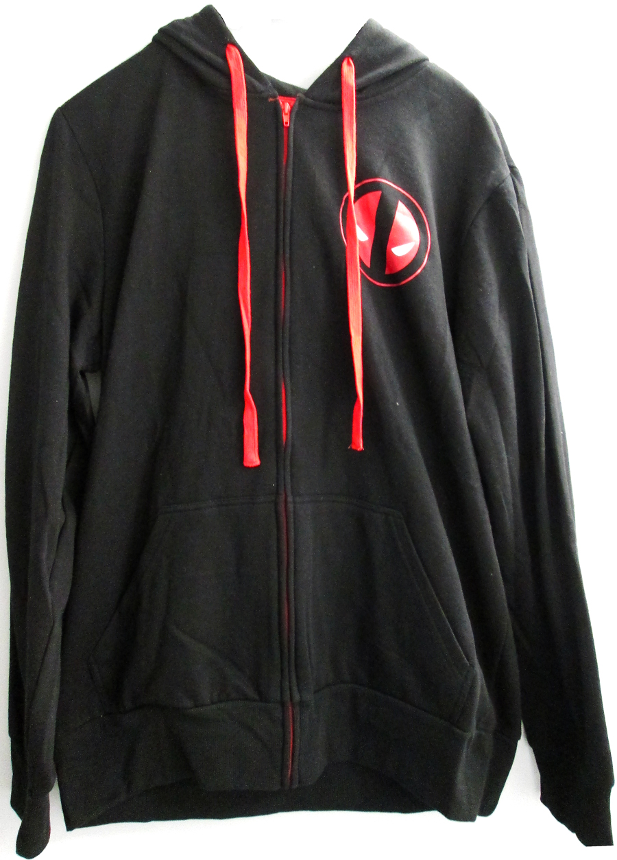 Deadpool Symbol Zip-Up Hoodie XX-Large
