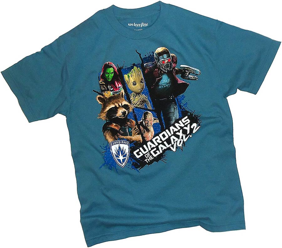 Guardians Of The Galaxy Vol 2 Slate Blue Mens T-Shirt Large