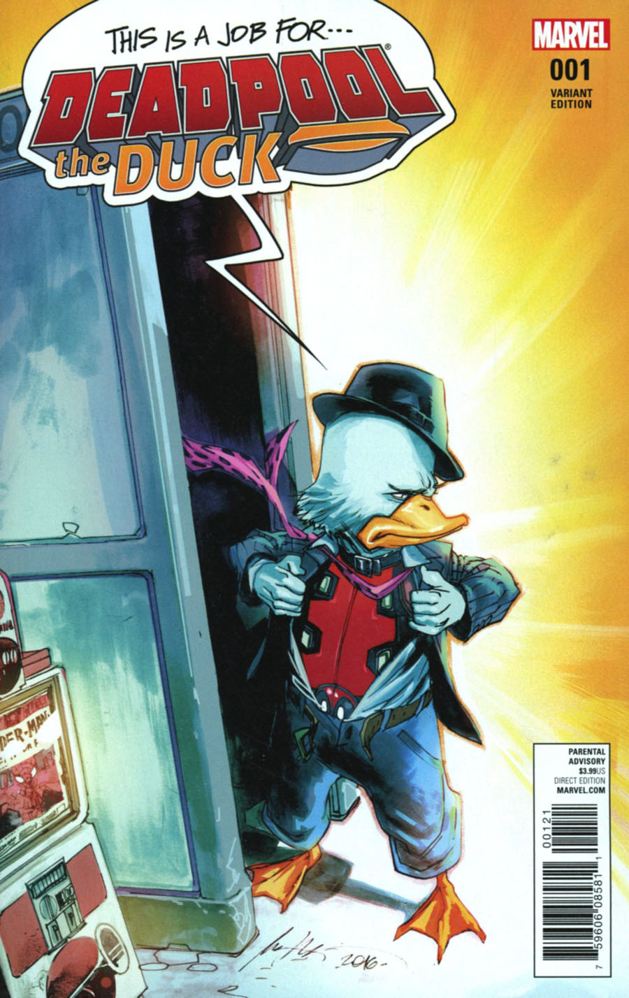 Deadpool The Duck #1 Cover D Incentive Rafael Albuquerque Variant Cover (Marvel Now Tie-In)