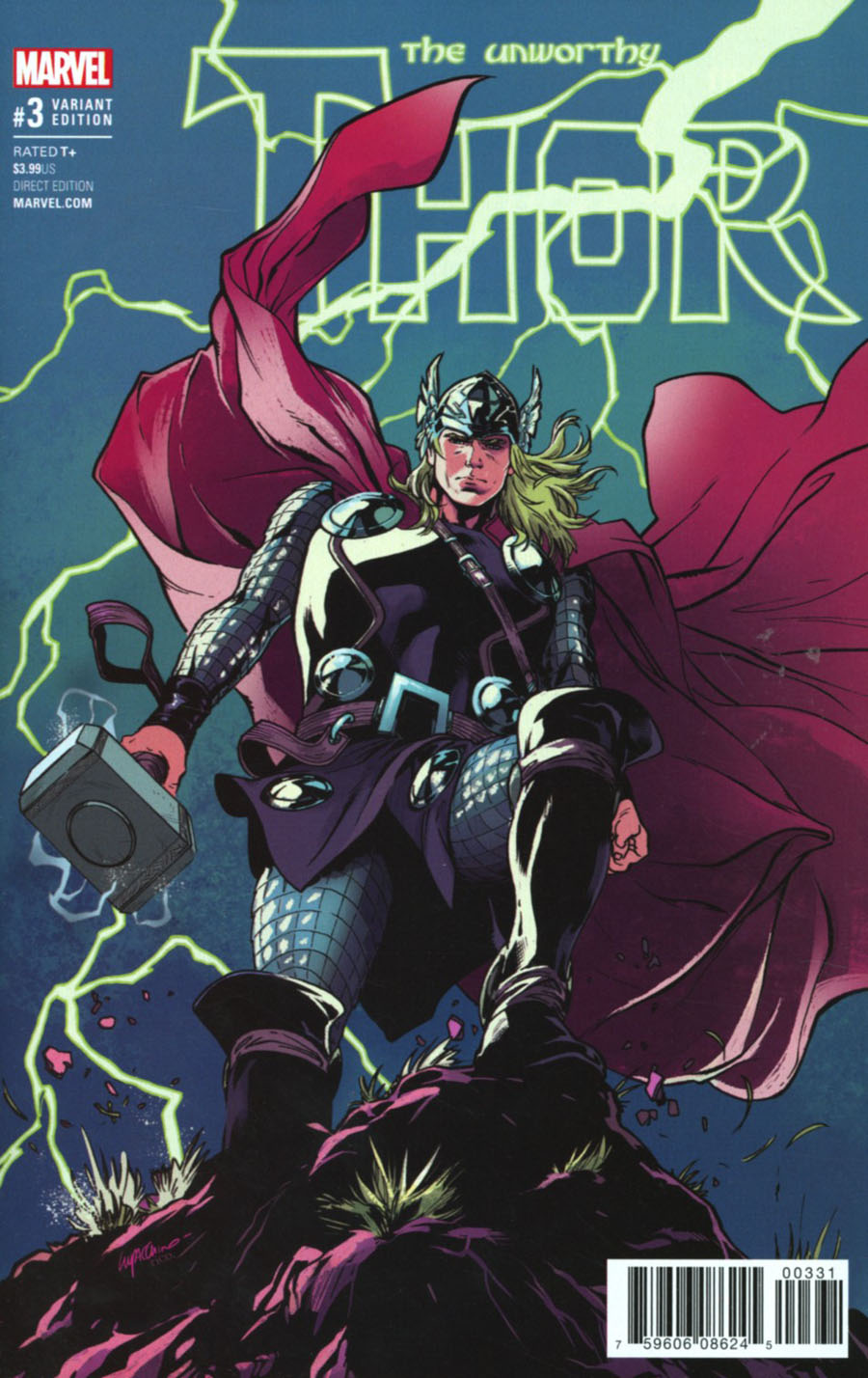 Unworthy Thor #3 Cover C Incentive Emanuela Lupacchino Variant Cover