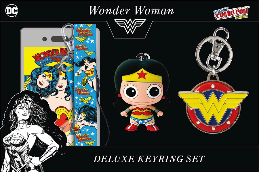 Classic Wonder Woman NYCC 2016 Exclusive Deluxe Keyring Set
