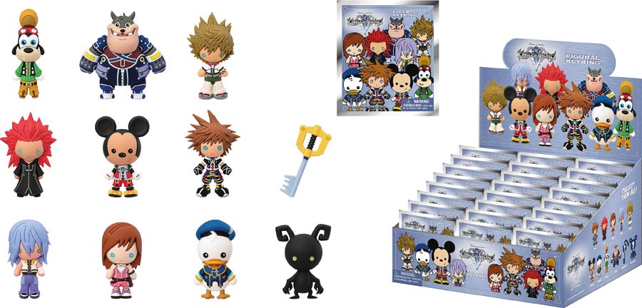 Kingdom Hearts Laser Cut Figural Keyring Blind Mystery Box