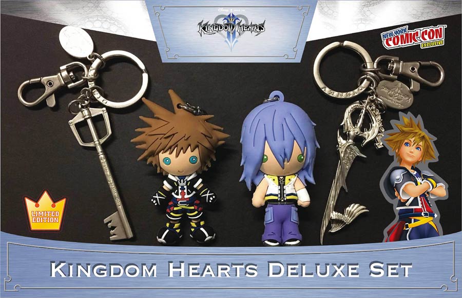 Kingdom Hearts NYCC 2016 Exclusive Deluxe Keyring Set