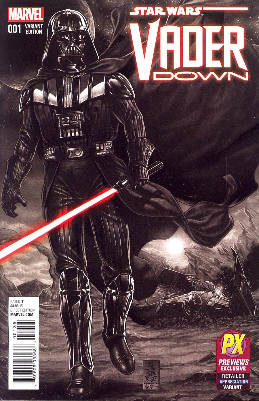 Star Wars Vader Down #1 Cover P Previews Exclusive Retailer Appreciation Variant Cover (Vader Down Part 1)