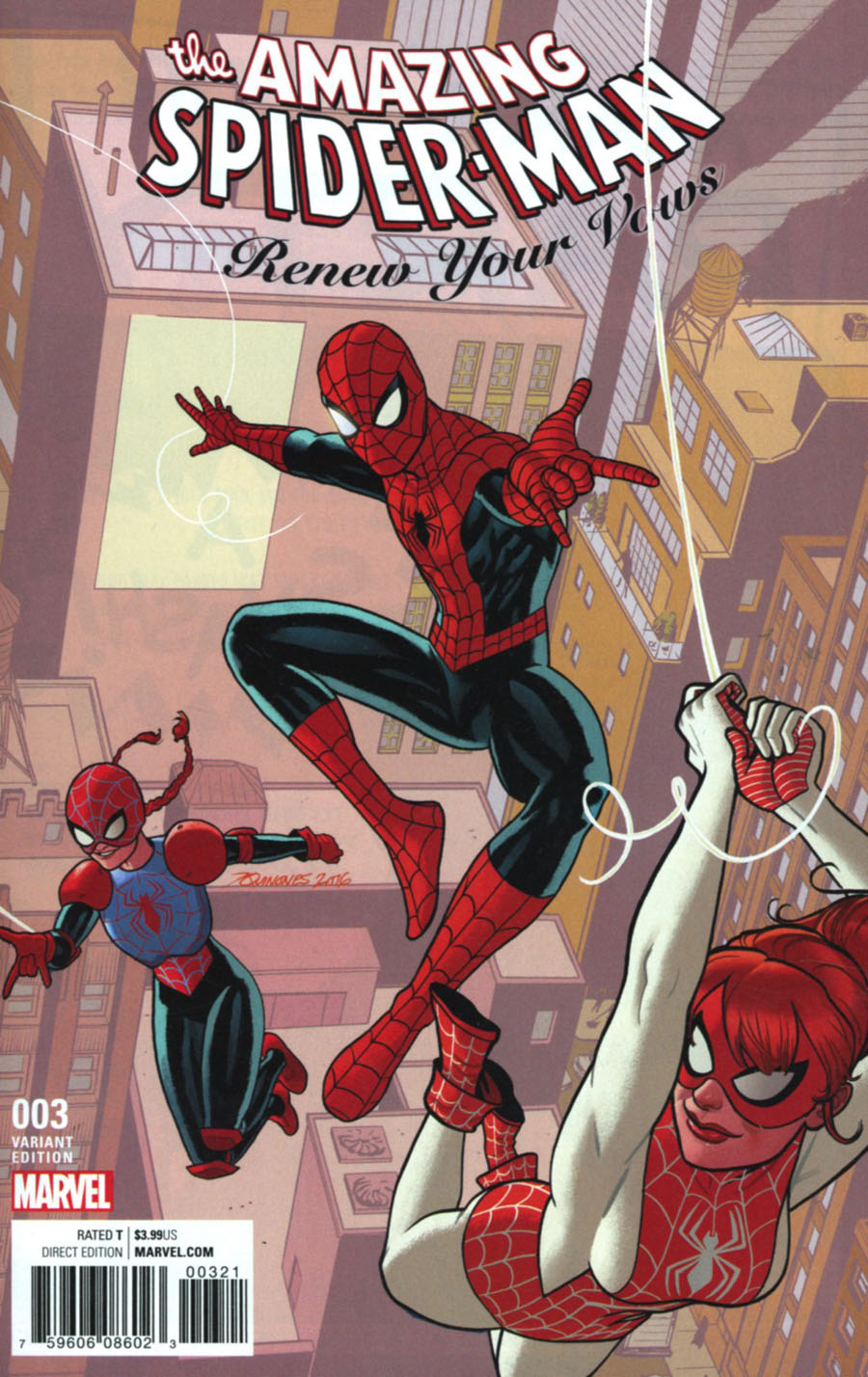Amazing Spider-Man Renew Your Vows Vol 2 #3 Cover B Incentive Joe Quinones Variant Cover