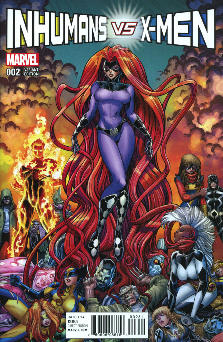 Inhumans vs X-Men #2 Cover E Incentive Arthur Adams Variant Cover