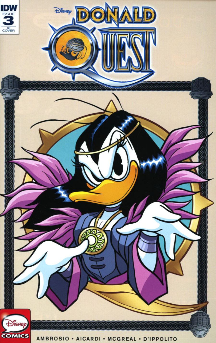 Donald Quest #3 Cover C Incentive Andrea Freccero Variant Cover