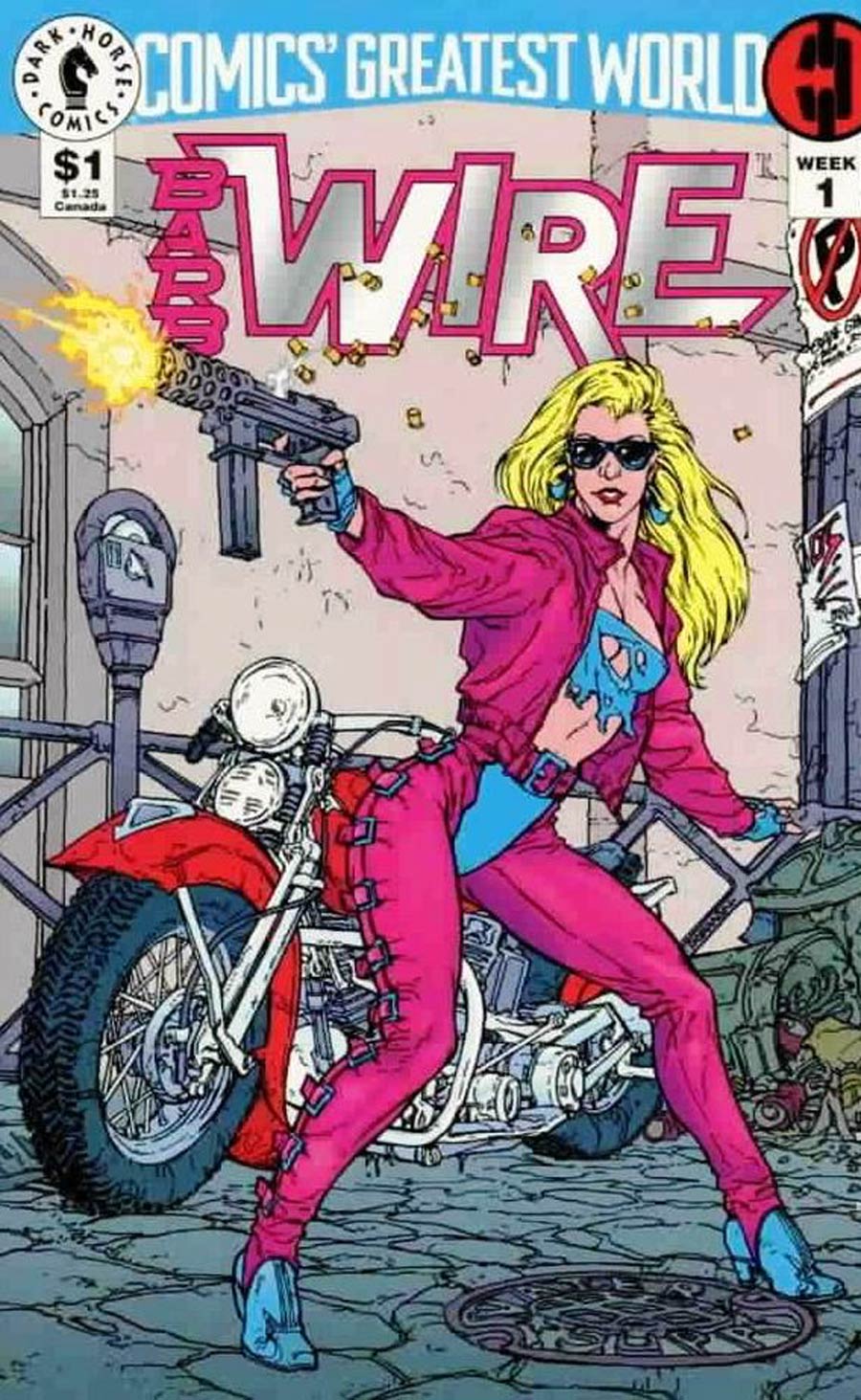 Comics Greatest World Steel Harbor Week #1 Barb Wire Cover A