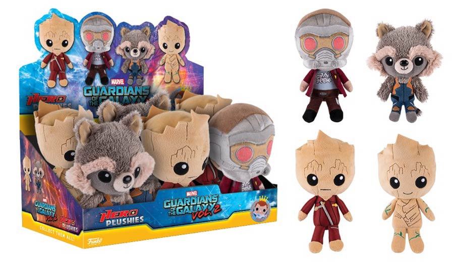 Guardians Of The Galaxy Vol 2 7-Inch Plush Assortment Case