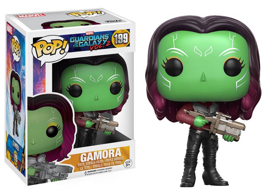 POP Marvel 199 Guardians Of The Galaxy Vol 2 Gamora Vinyl Bobble Head
