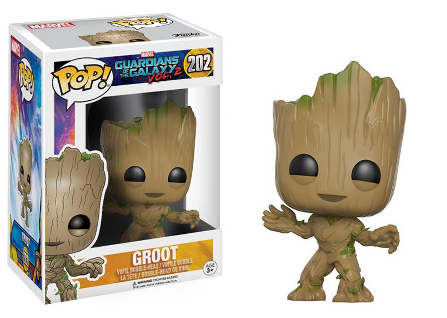 POP Marvel 202 Guardians Of The Galaxy Vol 2 Baby Groot Vinyl Bobble Head