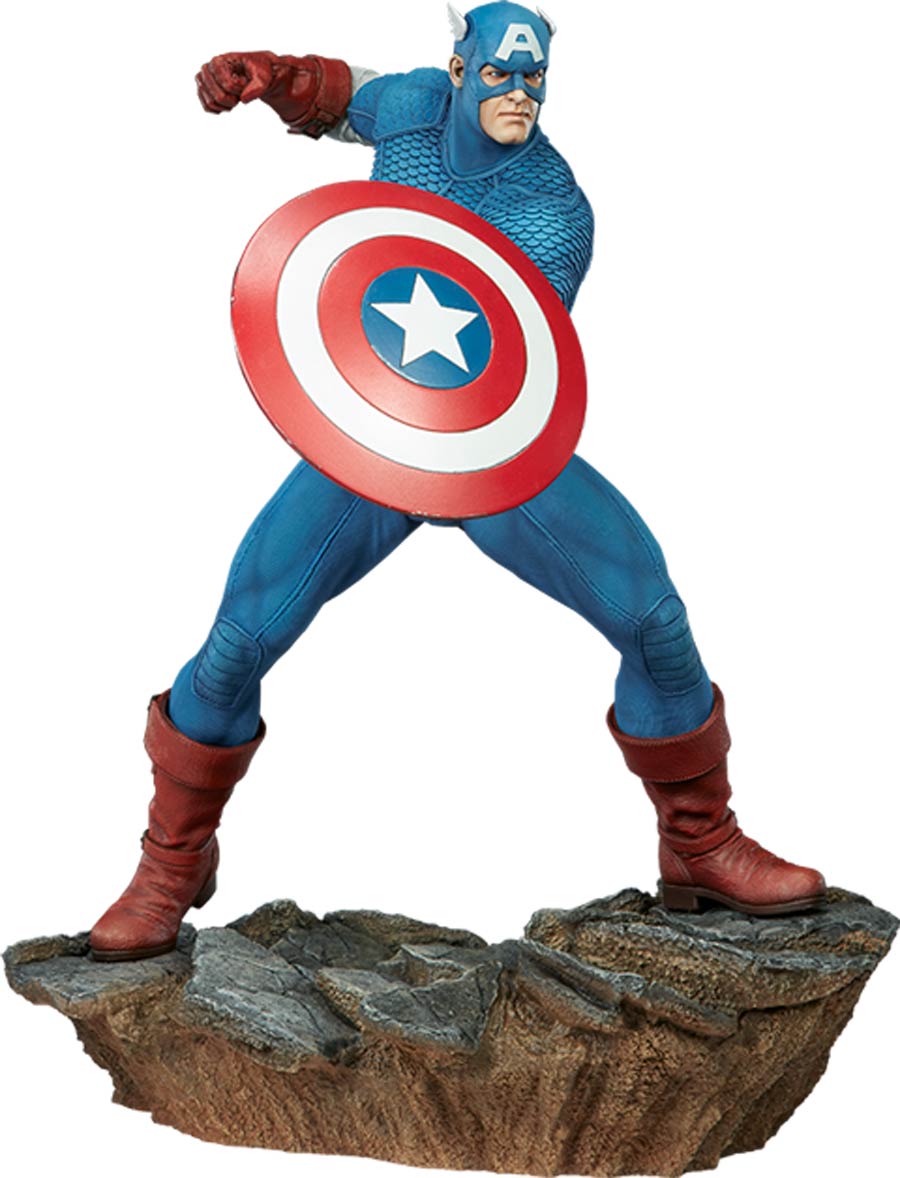 Avengers Assemble Captain America 15-Inch Statue