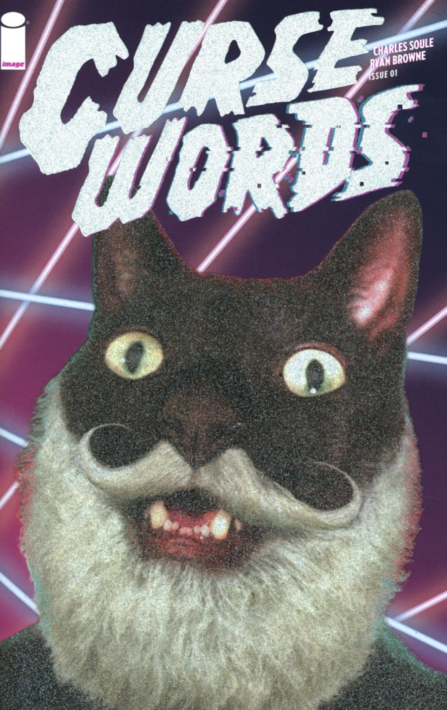 Curse Words #1 Cover D Incentive Glitter Wizard Cat Variant Cover
