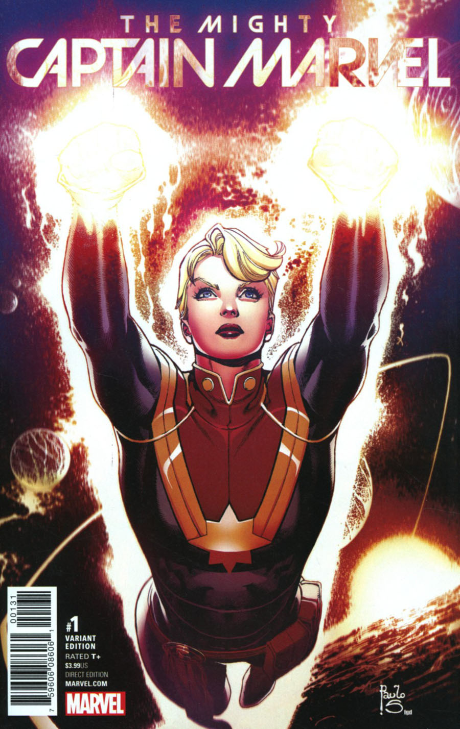 Mighty Captain Marvel #1 Cover D Incentive Paulo Siqueira Variant Cover (Marvel Now Tie-In)