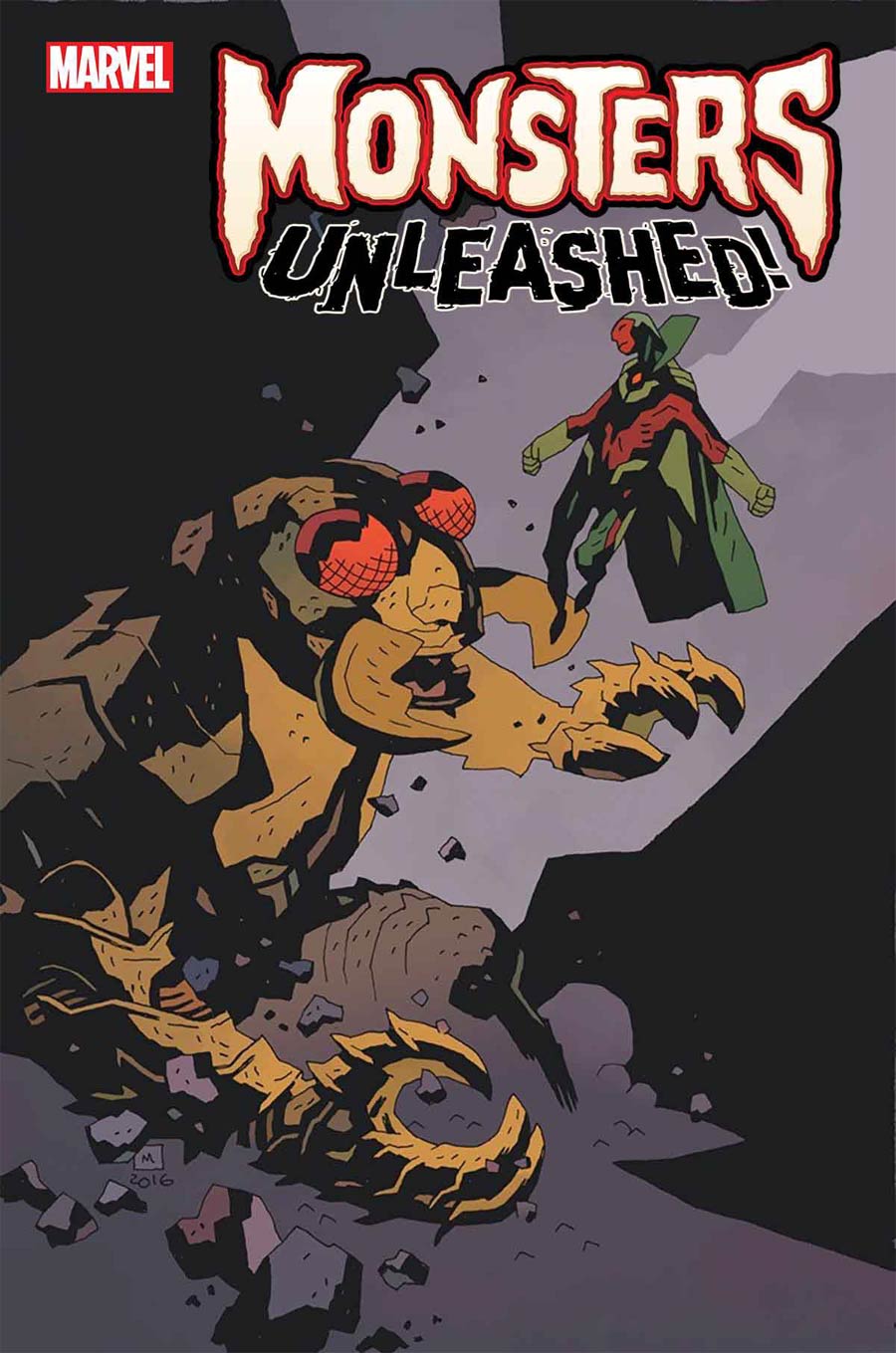 Monsters Unleashed #1 Cover J Incentive Mike Mignola Classic Monster vs Marvel Hero Variant Cover