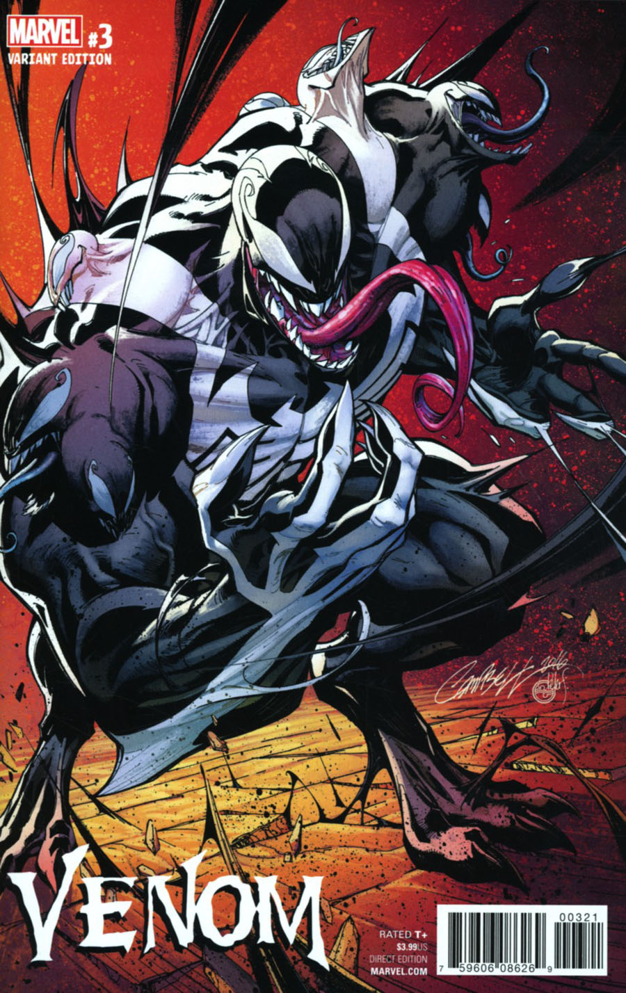 Venom Vol 3 #3 Cover B Incentive J Scott Campbell Variant Cover