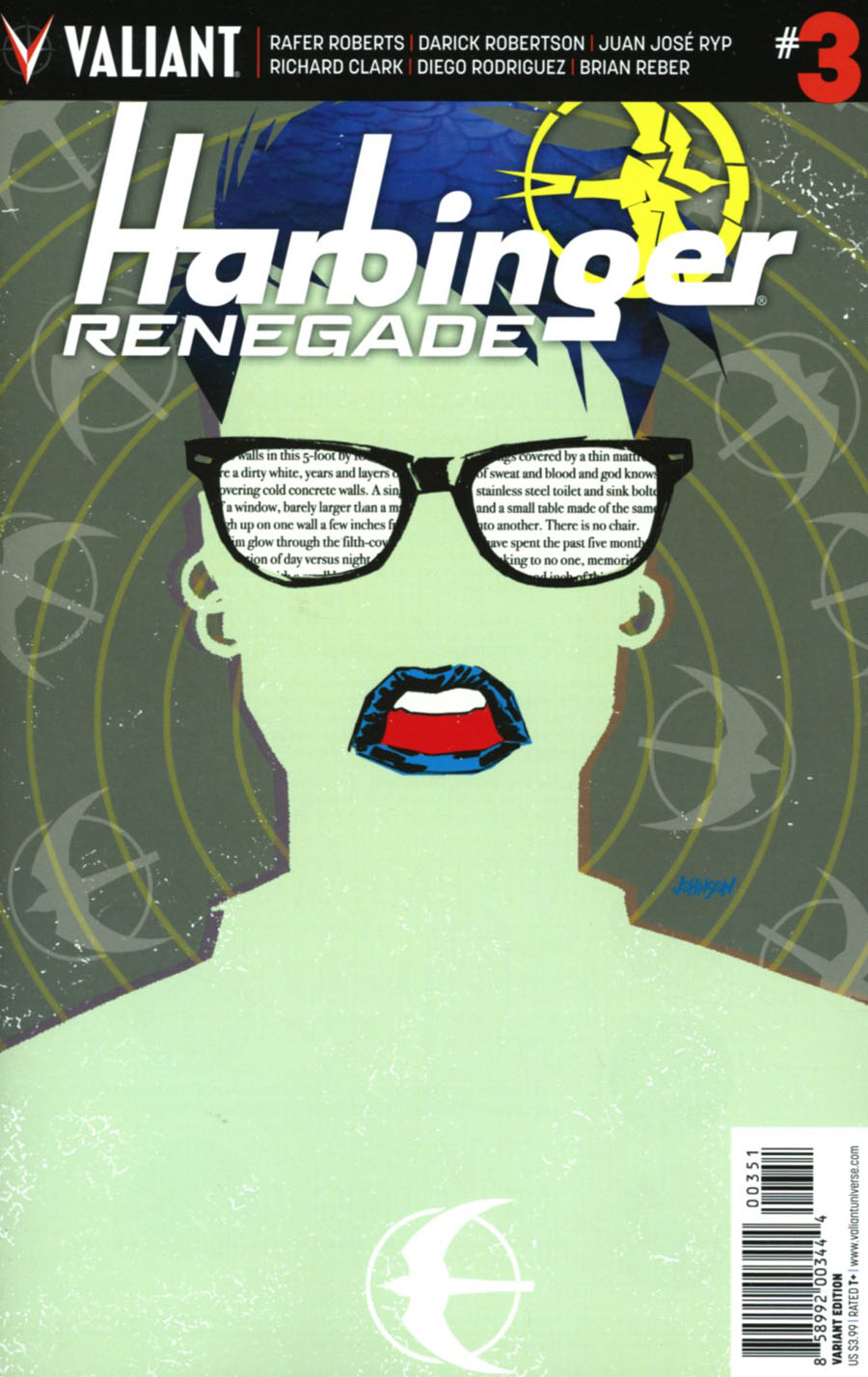 Harbinger Renegade #3 Cover E Incentive Dave Johnson Variant Cover