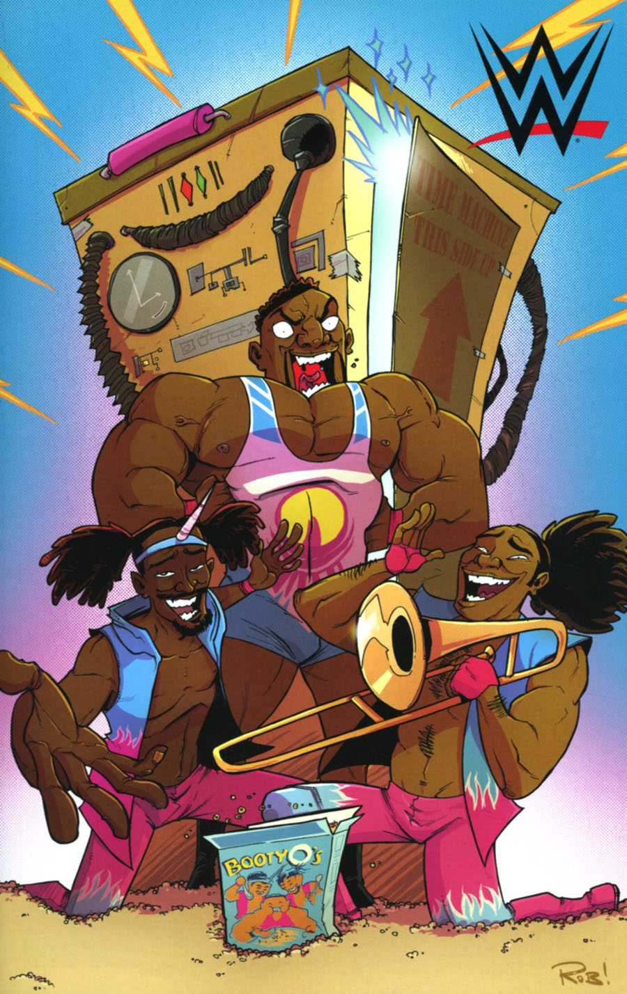 WWE #1 Cover E Incentive Rob Guillory The New Day Virgin Variant Cover