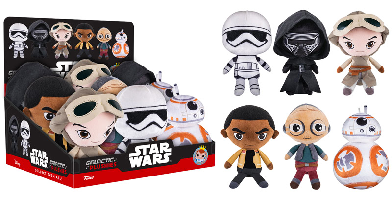 Star Wars Episode VII The Force Awakens 7-Inch Plush 9-Piece Assortment Case