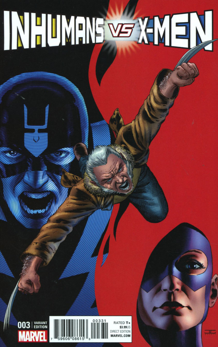 Inhumans vs X-Men #3 Cover E Incentive John Cassaday Variant Cover