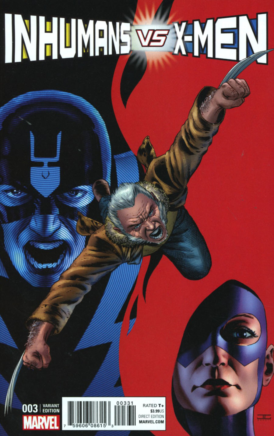 Inhumans vs X-Men #3 Cover E Incentive John Cassaday Variant Cover