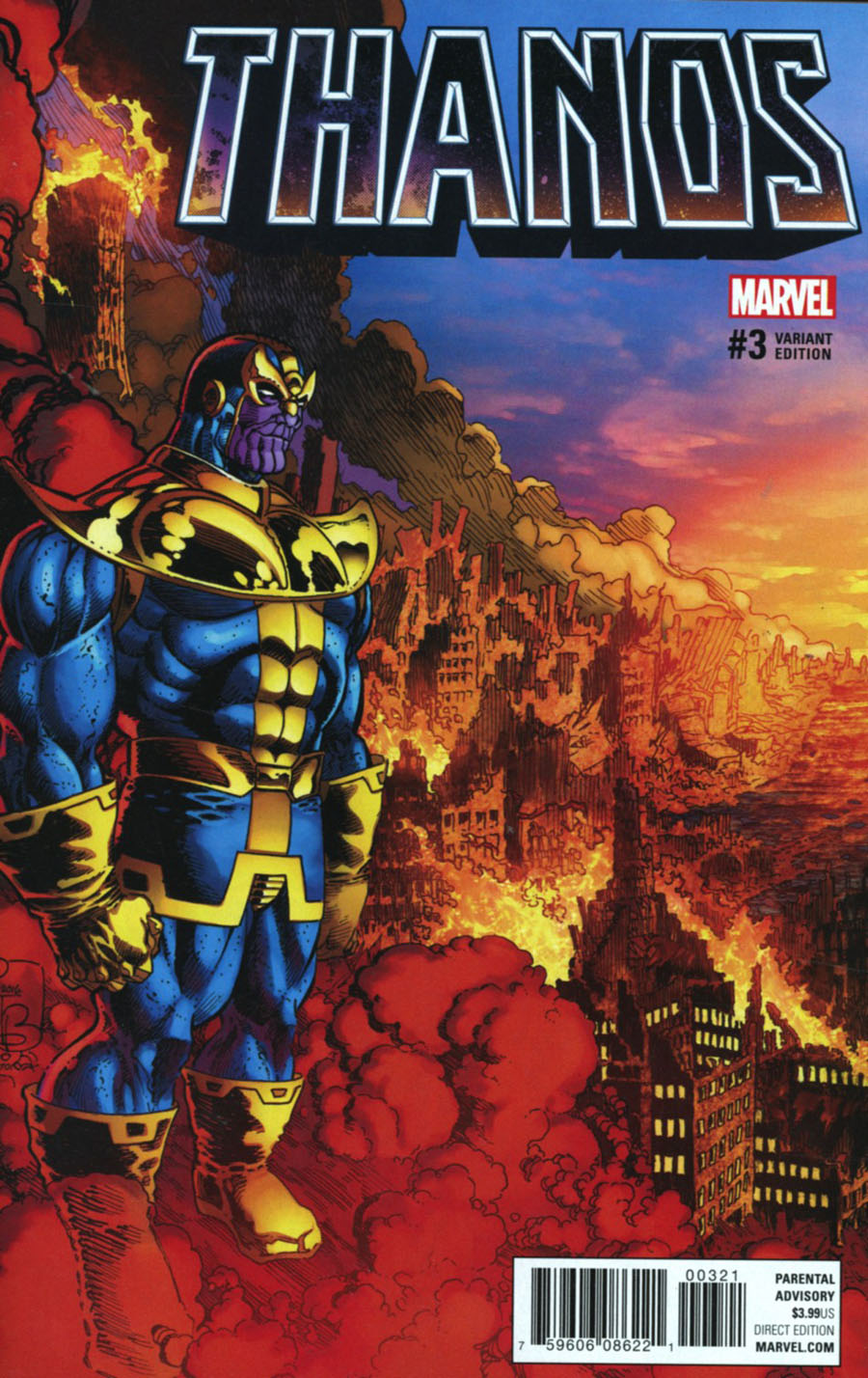 Thanos Vol 2 #3 Cover B Incentive Pat Broderick Variant Cover