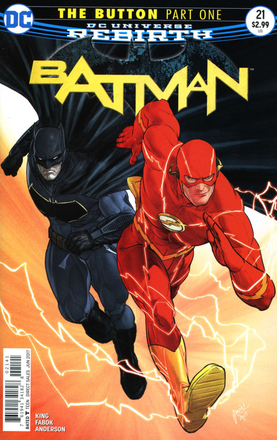 Batman Vol 3 #21 Cover D Variant Mikel Janin International Cover (The Button Part 1)