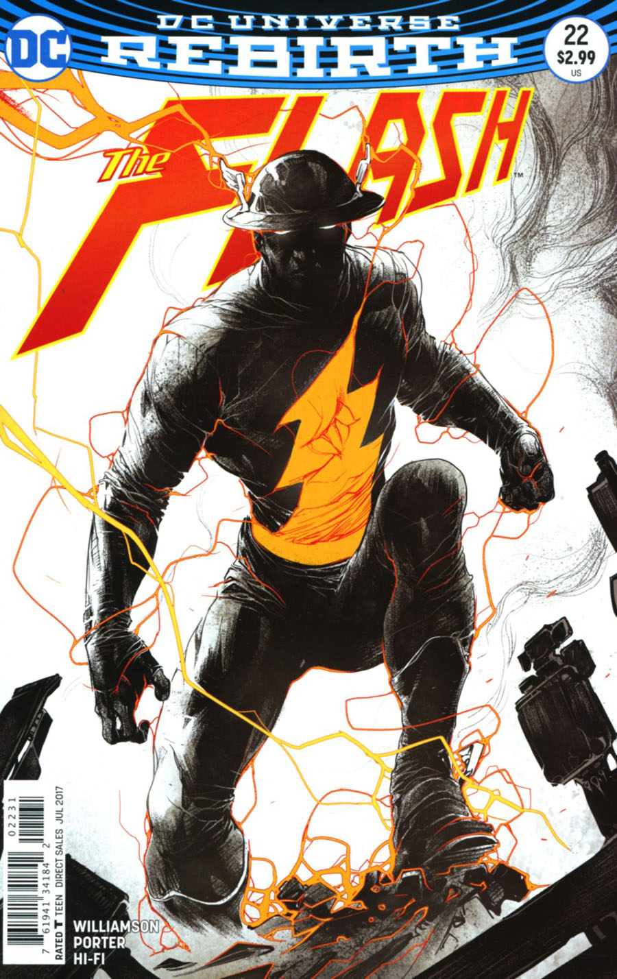 Flash Vol 5 #22 Cover C Variant Howard Porter Cover (The Button Part 4)