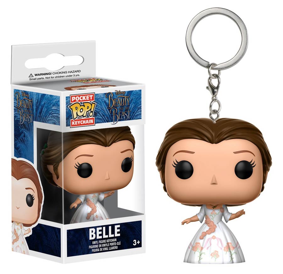 POP Beauty And The Beast Belle Celebration Gown Vinyl Figure Pocket Keychain