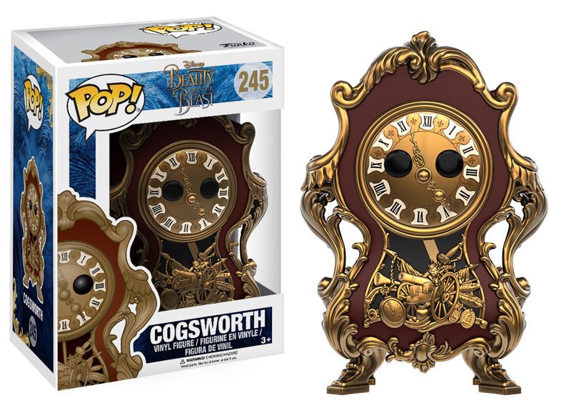 POP Disney 245 Beauty And The Beast Cogsworth Vinyl Figure