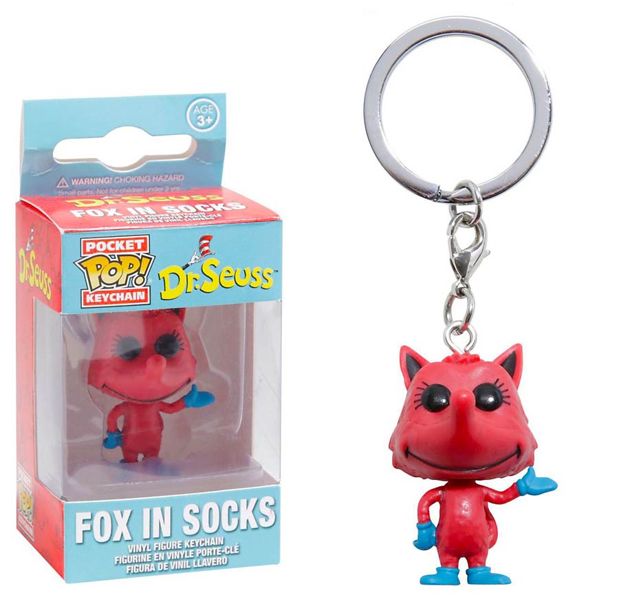 POP Fox In Socks Vinyl Figure Pocket Keychain