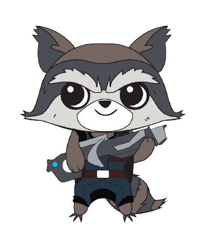 Marvel Guardians Of The Galaxy Vol 2 Rocket Raccoon 7-Inch Phunny Plush