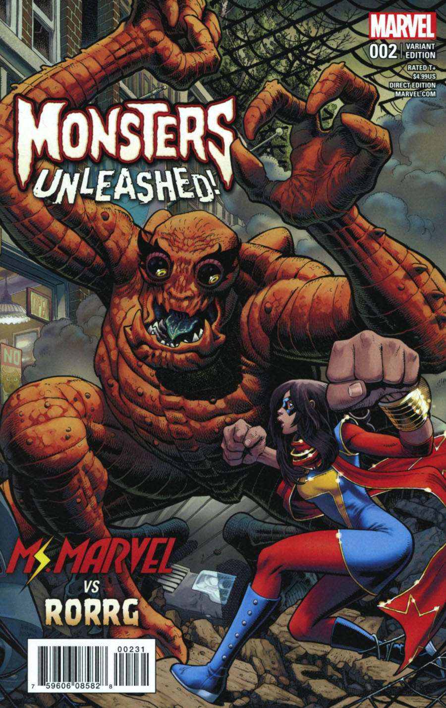 Monsters Unleashed #2 Cover H Incentive Arthur Adams Moster vs Hero Variant Cover
