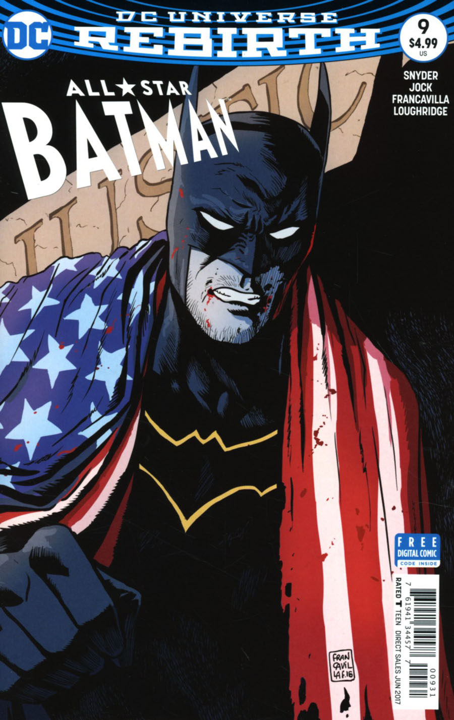 All-Star Batman #9 Cover C Variant Francesco Francavilla Cover