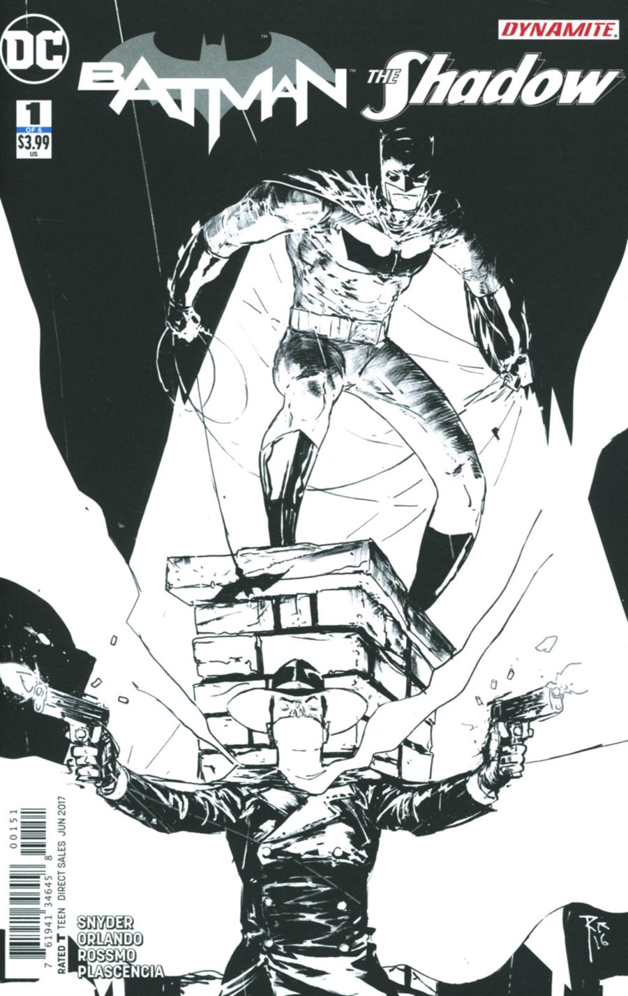 Batman The Shadow #1 Cover E Variant Riley Rossmo Coloring Book Cover