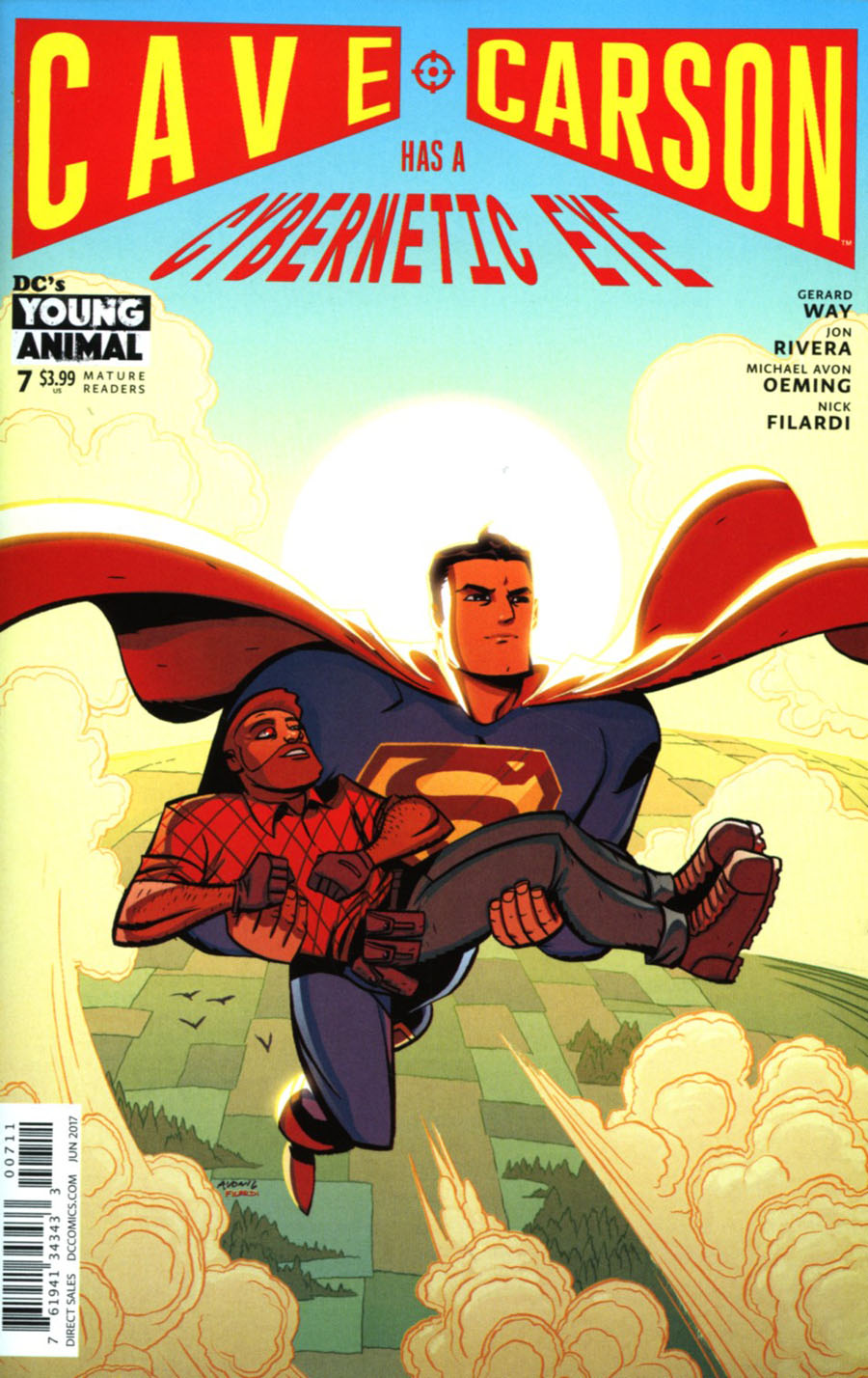 Cave Carson Has A Cybernetic Eye #7 Cover A Regular Michael Avon Oeming Cover