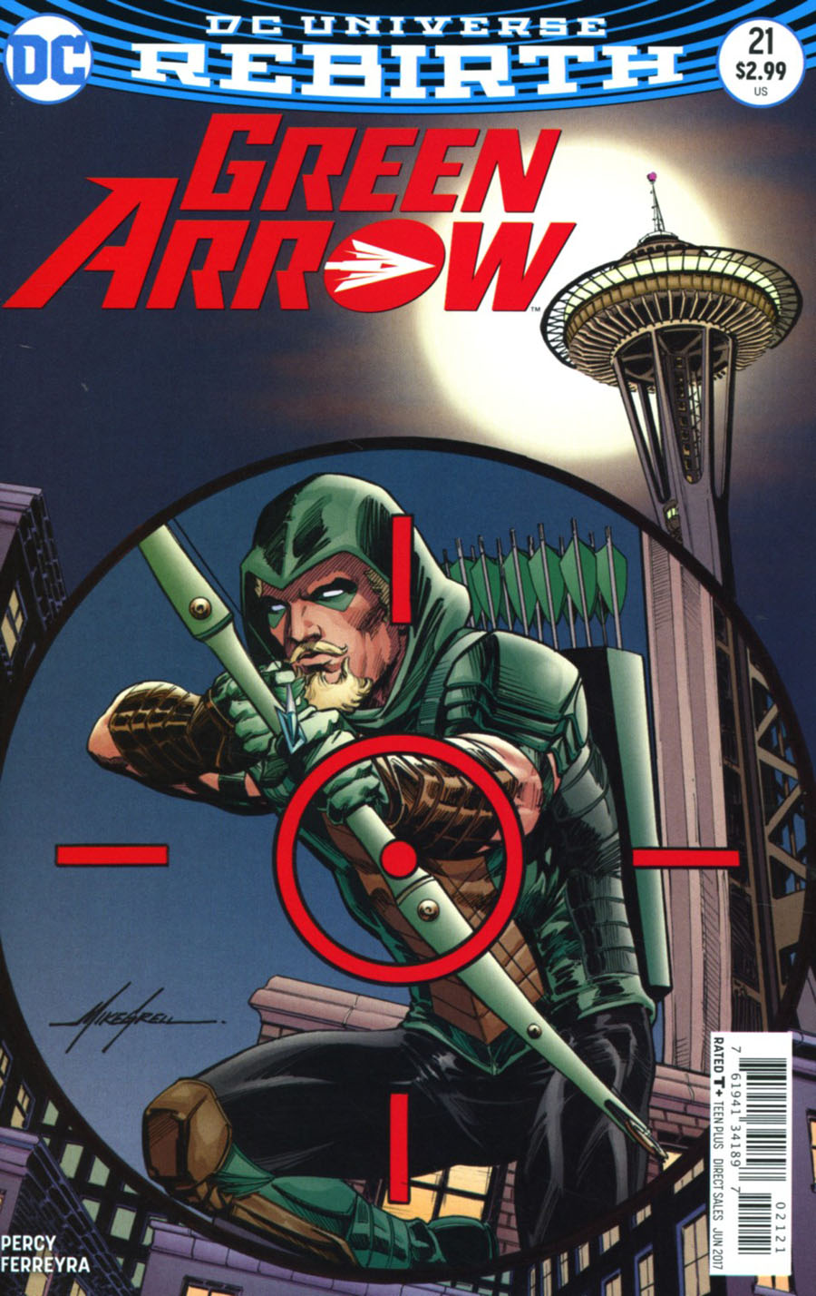 Green Arrow Vol 7 #21 Cover B Variant Mike Grell Cover