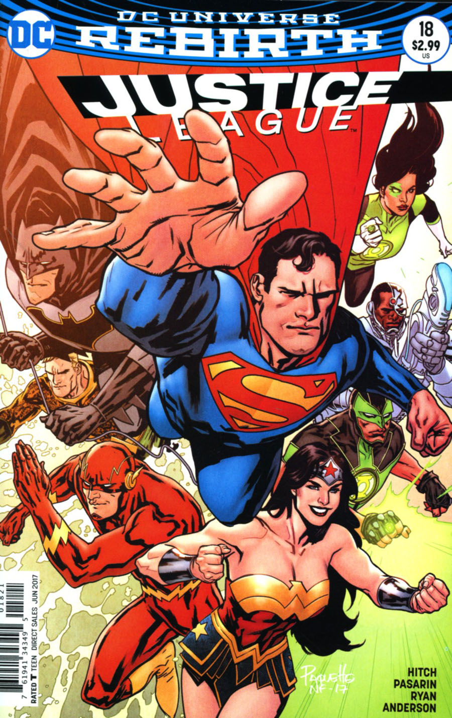 Justice League Vol 3 #18 Cover B Variant Yanick Paquette Cover