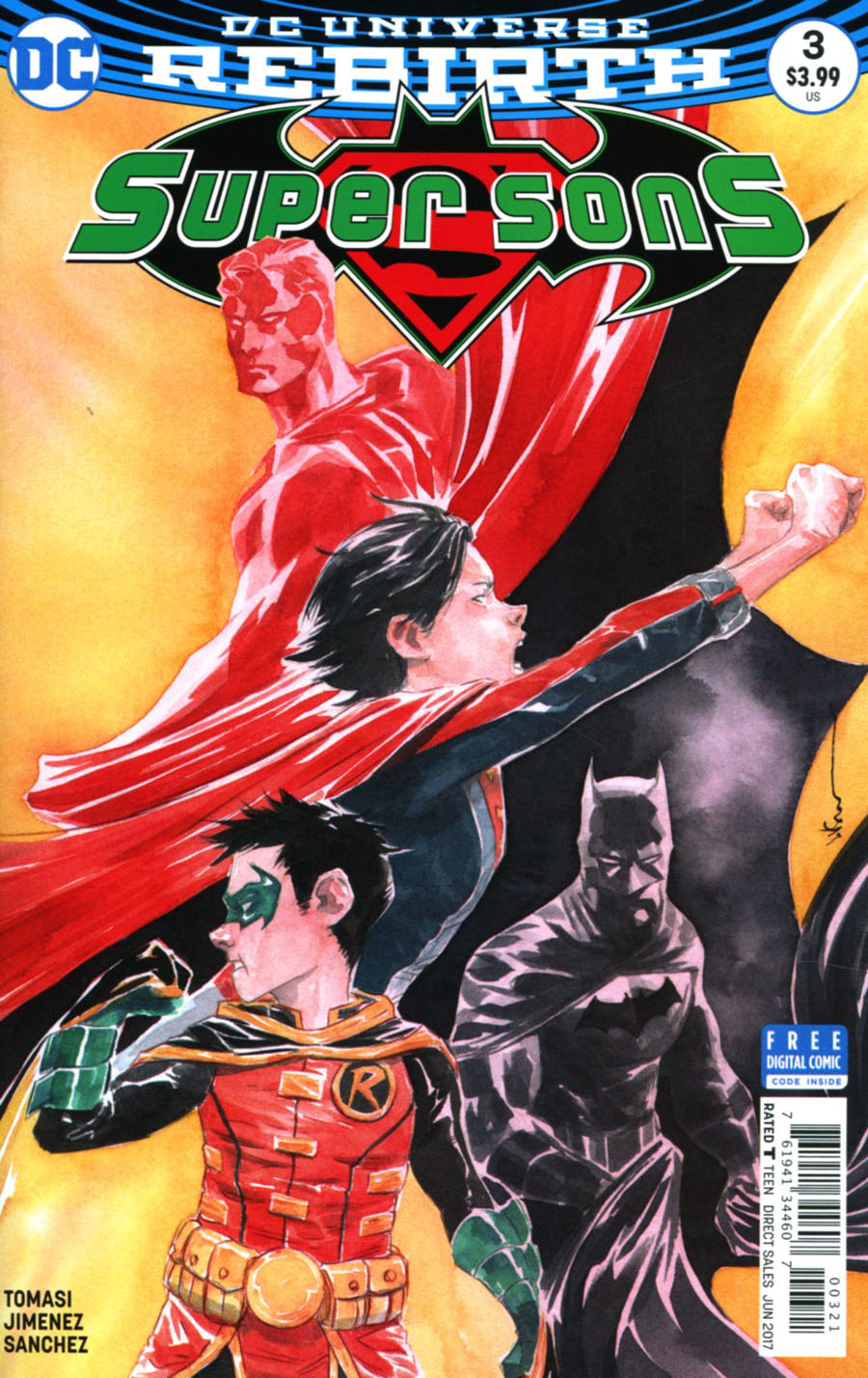 Super Sons #3 Cover B Variant Dustin Nguyen Cover