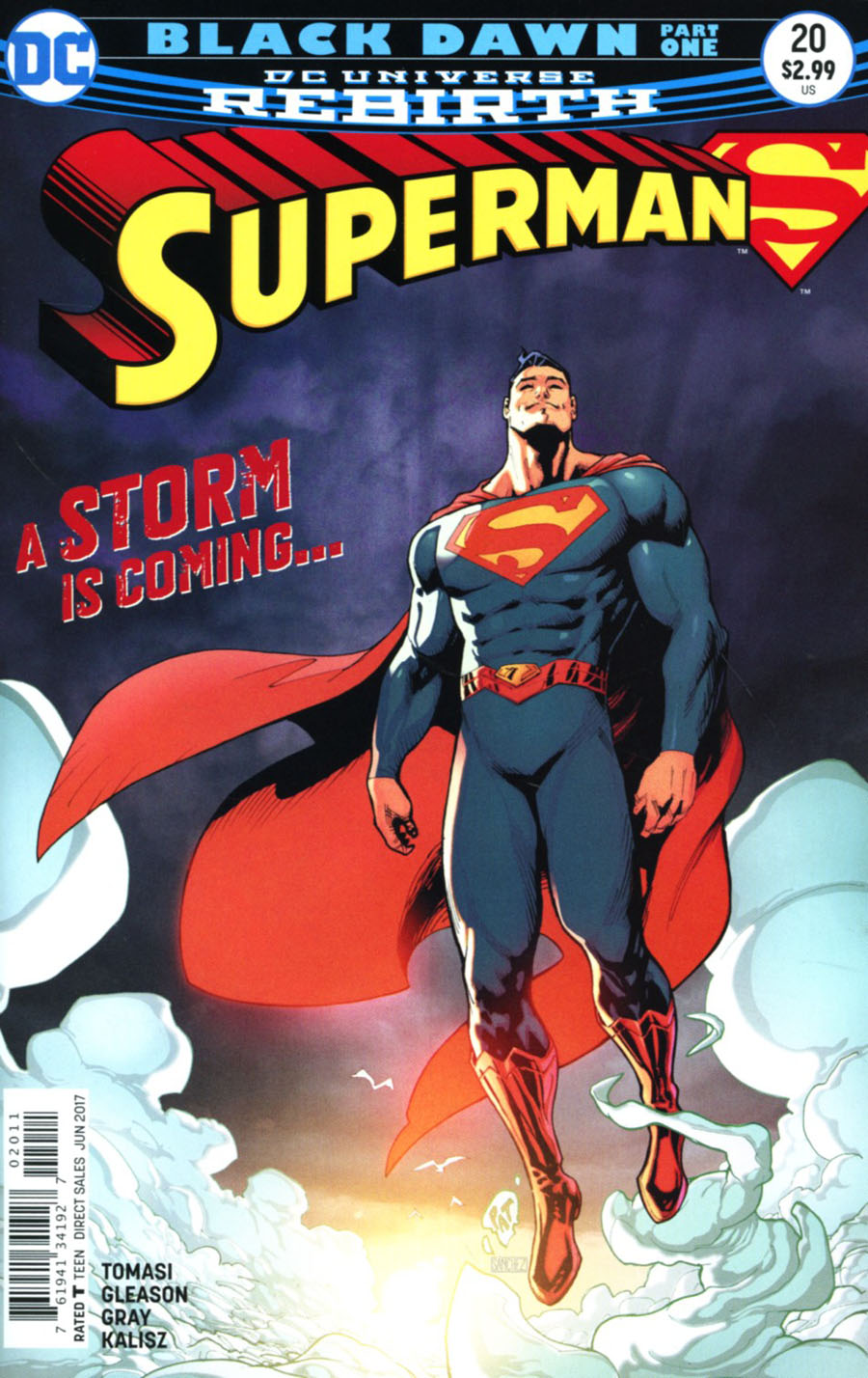 Superman Vol 5 #20 Cover A Regular Patrick Gleason Cover (Superman Reborn Aftermath Tie-In)