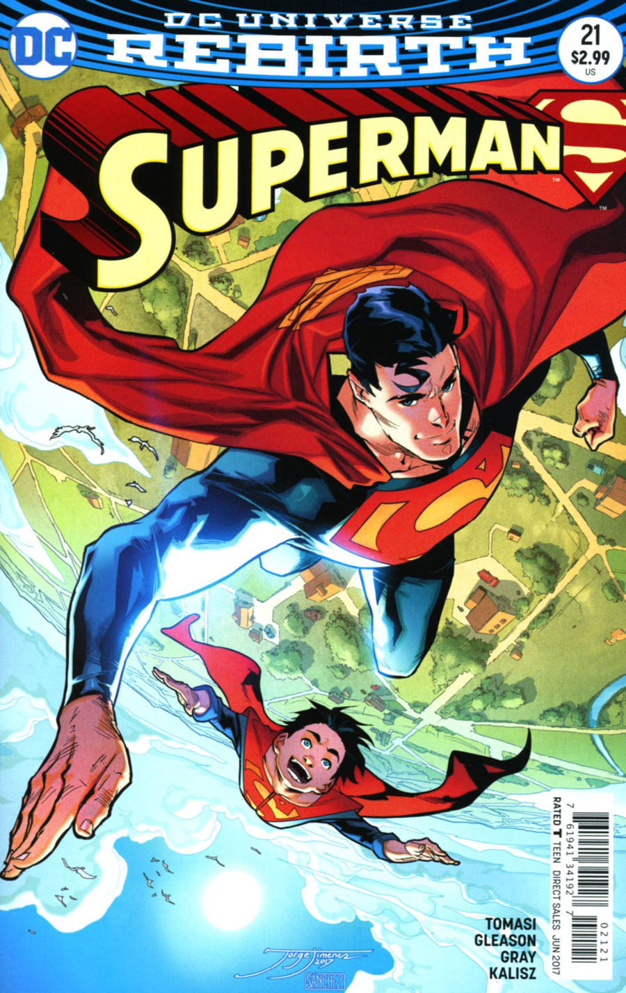 Superman Vol 5 #21 Cover B Variant Jorge Jimenez Cover (Superman Reborn Aftermath Tie-In)