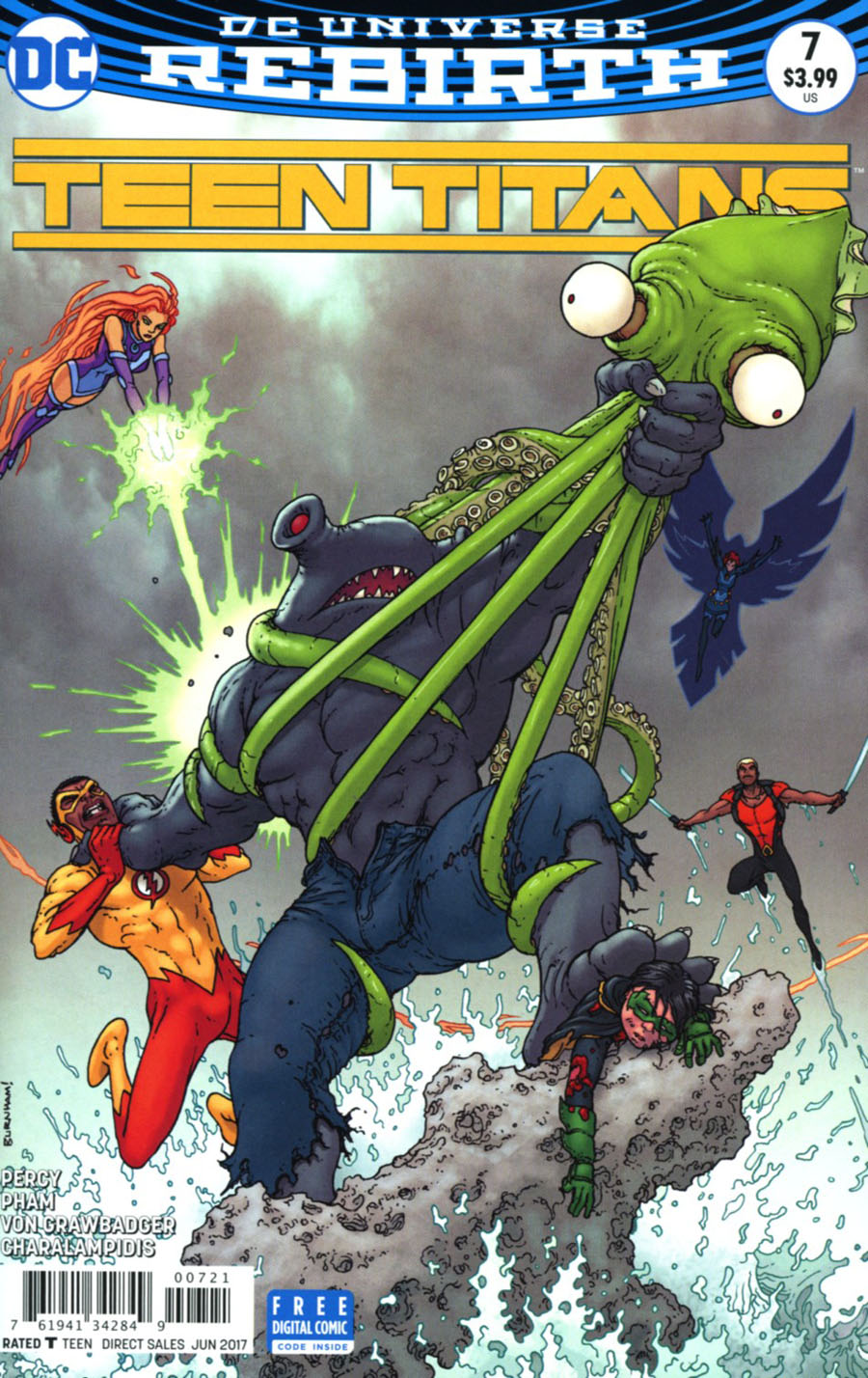 Teen Titans Vol 6 #7 Cover B Variant Chris Burnham Cover