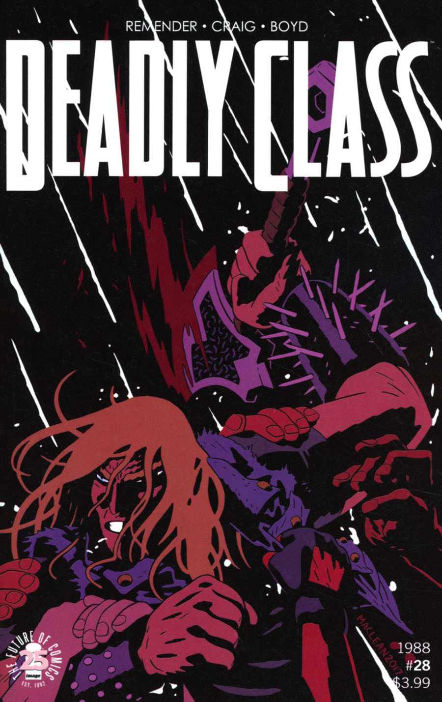 Deadly Class #28 Cover B Variant Andrew MacLean Cover