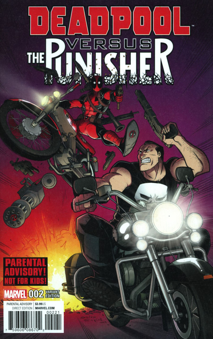 Deadpool vs Punisher #2 Cover B Variant Salvador Espin Cover