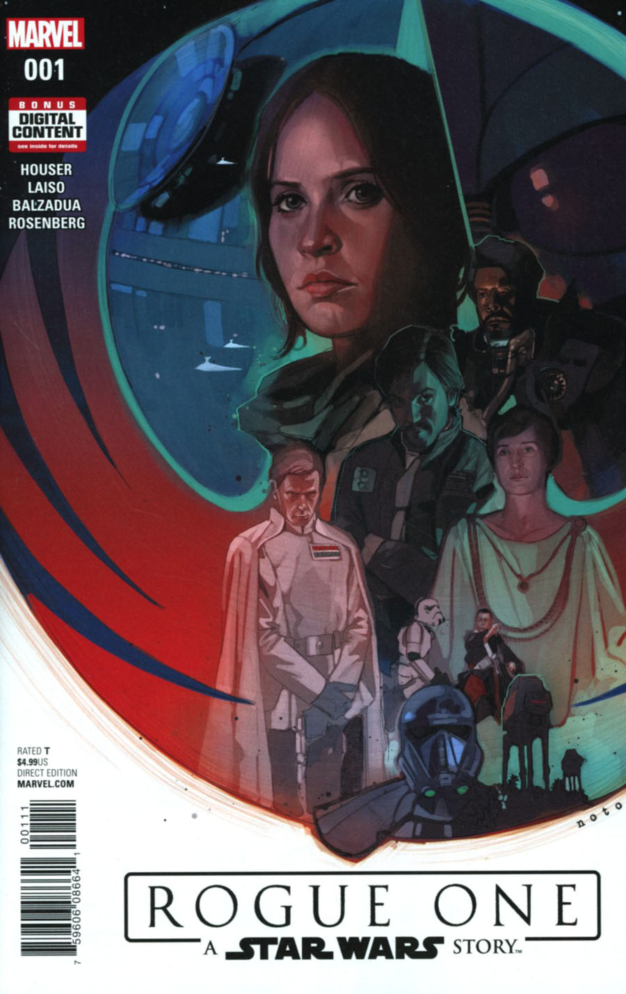 Star Wars Rogue One Adaptation #1 Cover A Regular Phil Noto Cover