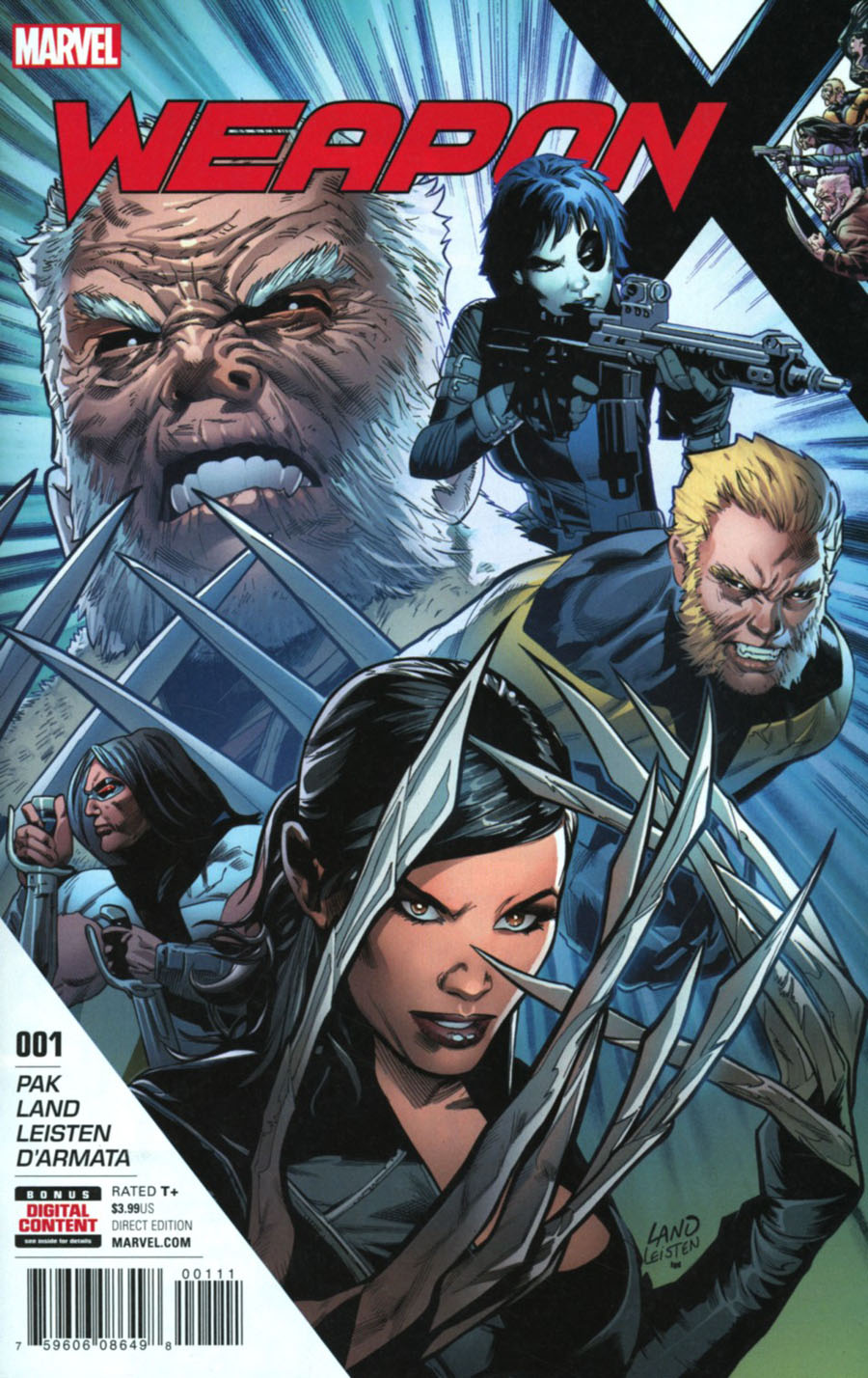 Weapon X Vol 3 #1 Cover A 1st Ptg Regular Greg Land Cover (Resurrxion Tie-In)