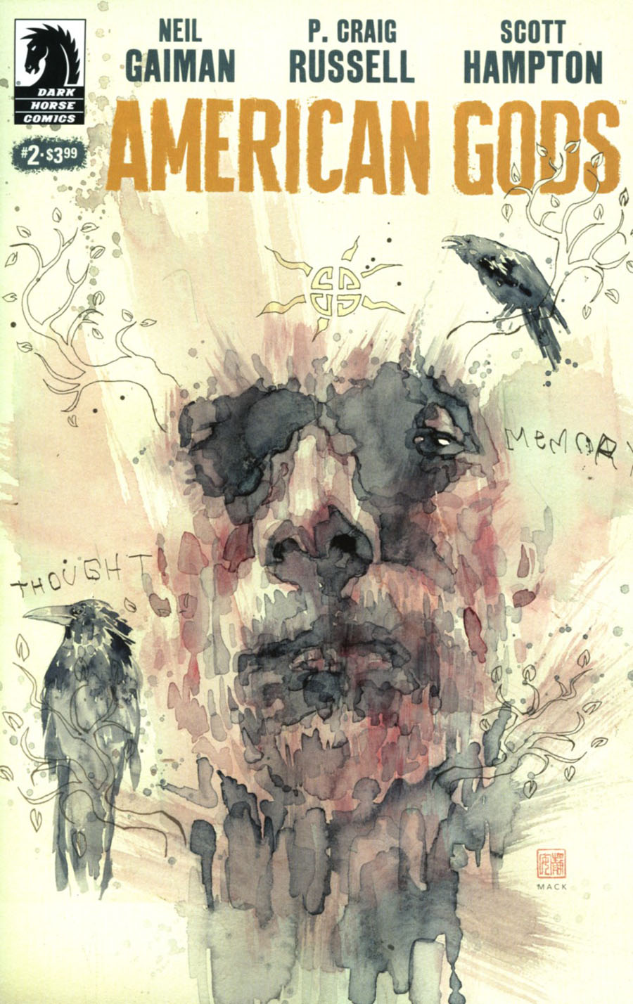 American Gods Shadows #2 Cover B Variant David Mack Cover