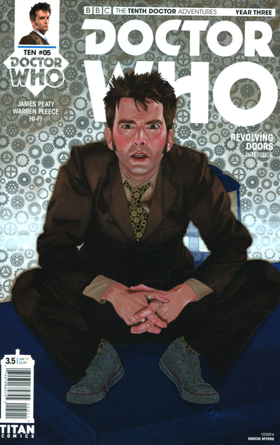 Doctor Who 10th Doctor Year Three #5 Cover A Regular Simon Myers Cover